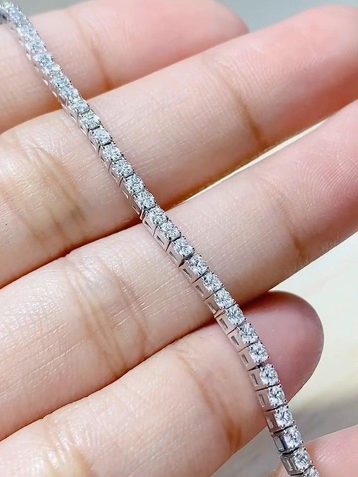 Custom Order - Moissanites Tennis Necklace