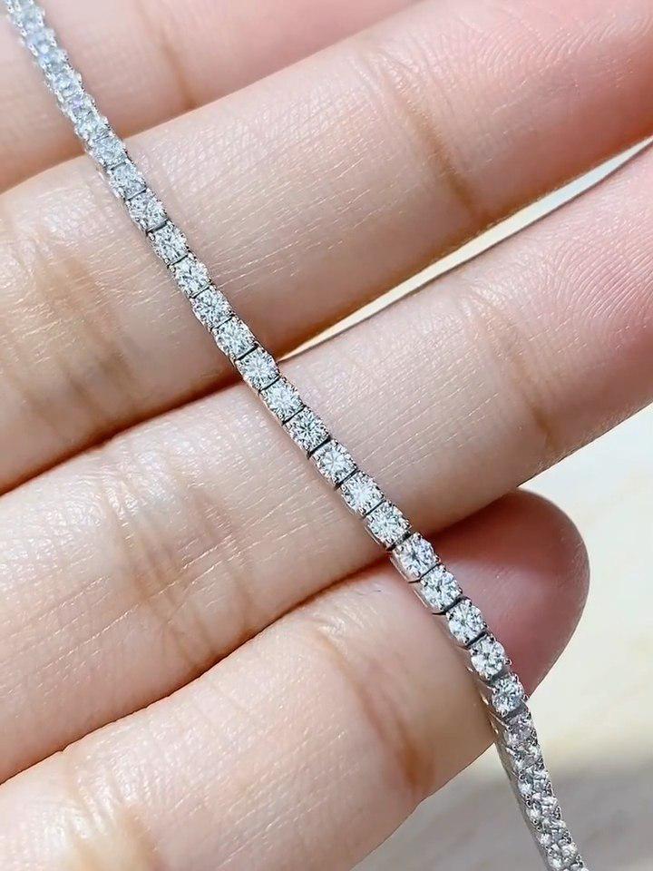 Custom Order - Moissanites Tennis Necklace