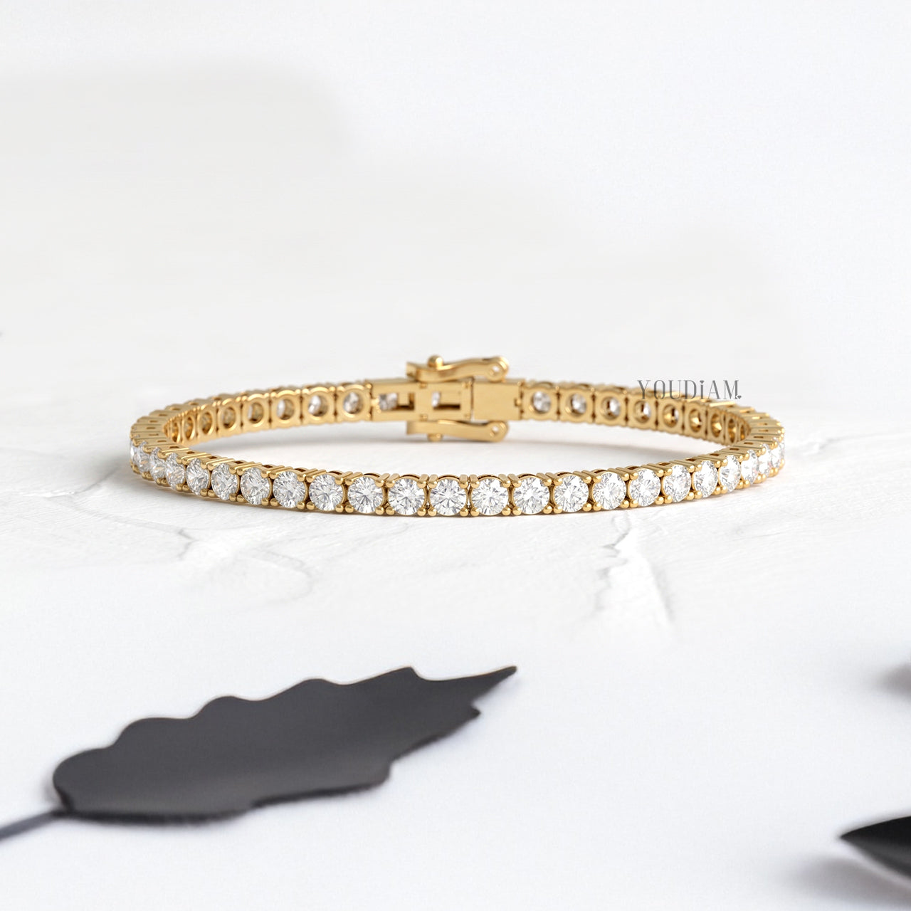 3.30mm Tennis Bracelet with Round Lab Diamonds (D-F, VVS-VS)