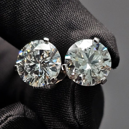 5ct Each Lab Diamond Studs Earrings - EUDER01B