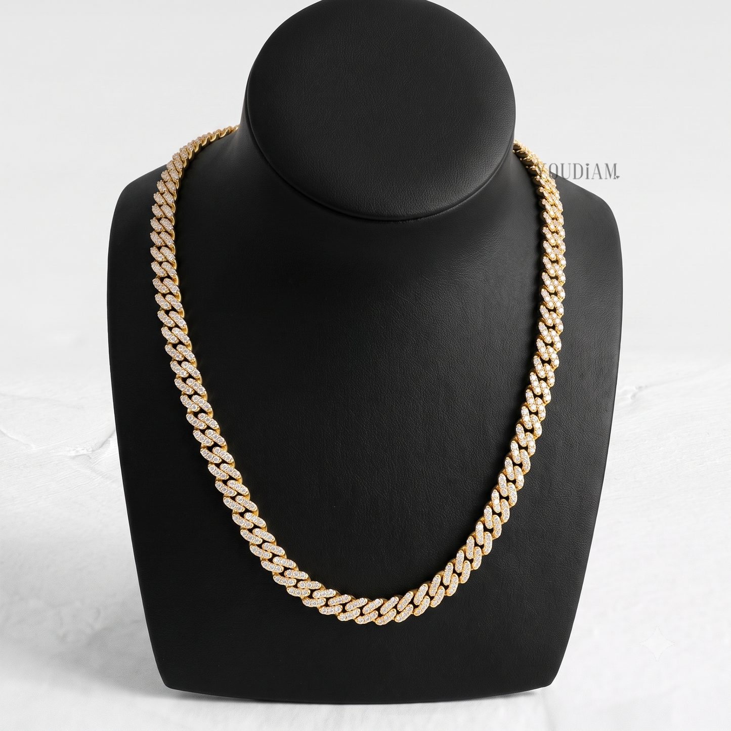 8mm Iced Out Cuban Link Chain with Lab Diamonds - YDJIOC07