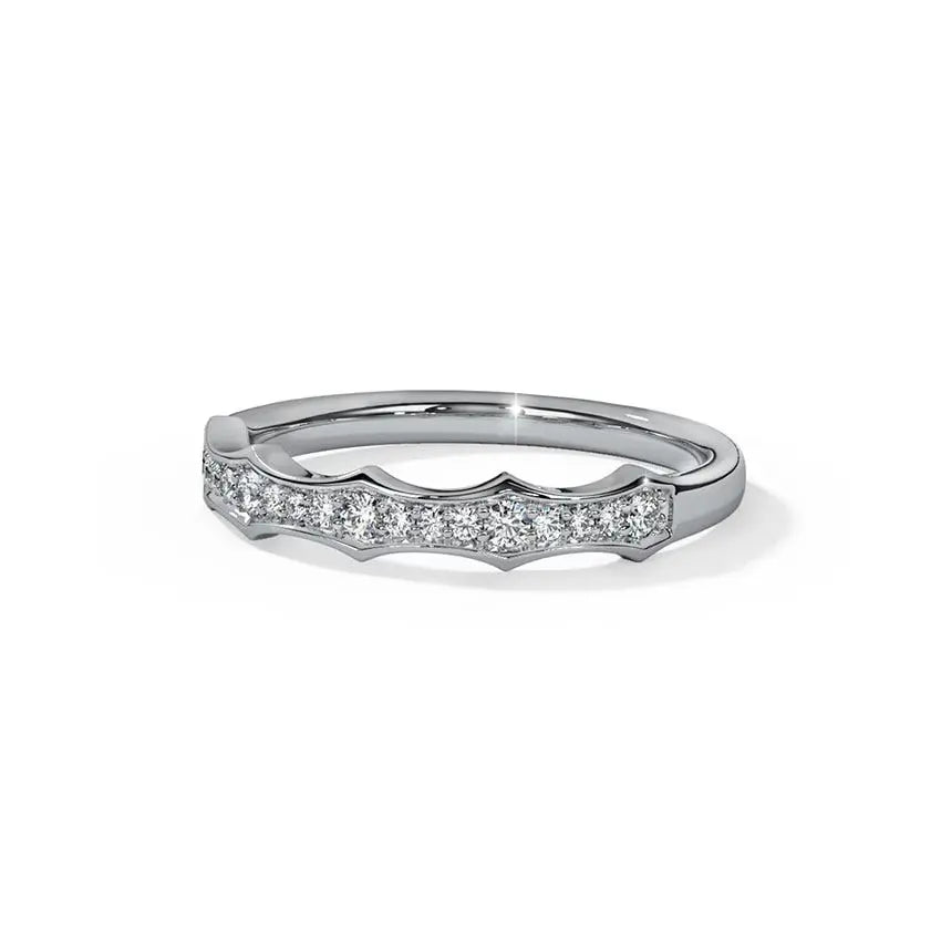 Classic Zig Zag Wedding Ring - UDJLR11 - Youdiam