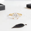 Cushion Lab Diamond on Twist Style Band Ring - YDJLR184