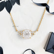 Cushion Lab Diamond Pendant with Accent Diamonds and Anchor Chain - YDJLP31