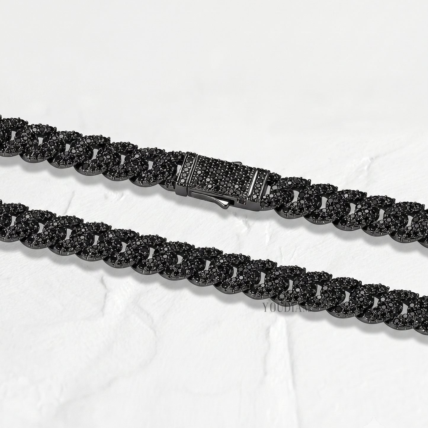 20 Karat Tenniskette mit abgestuften Diamanten aus 14 Karat Weißgold - UDJNL05