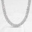 20 Karat Tenniskette mit abgestuften Diamanten aus 14 Karat Weißgold - UDJNL05