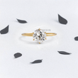 Old European Cut Round Lab Diamond Solitaire Ring - YDJLR111
