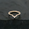 Pointed Tiara Band with Tiny Lab Diamonds - EUDJLB07