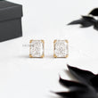 Radiant Lab Diamond Studs in Trio-Prongs - YDJLE30
