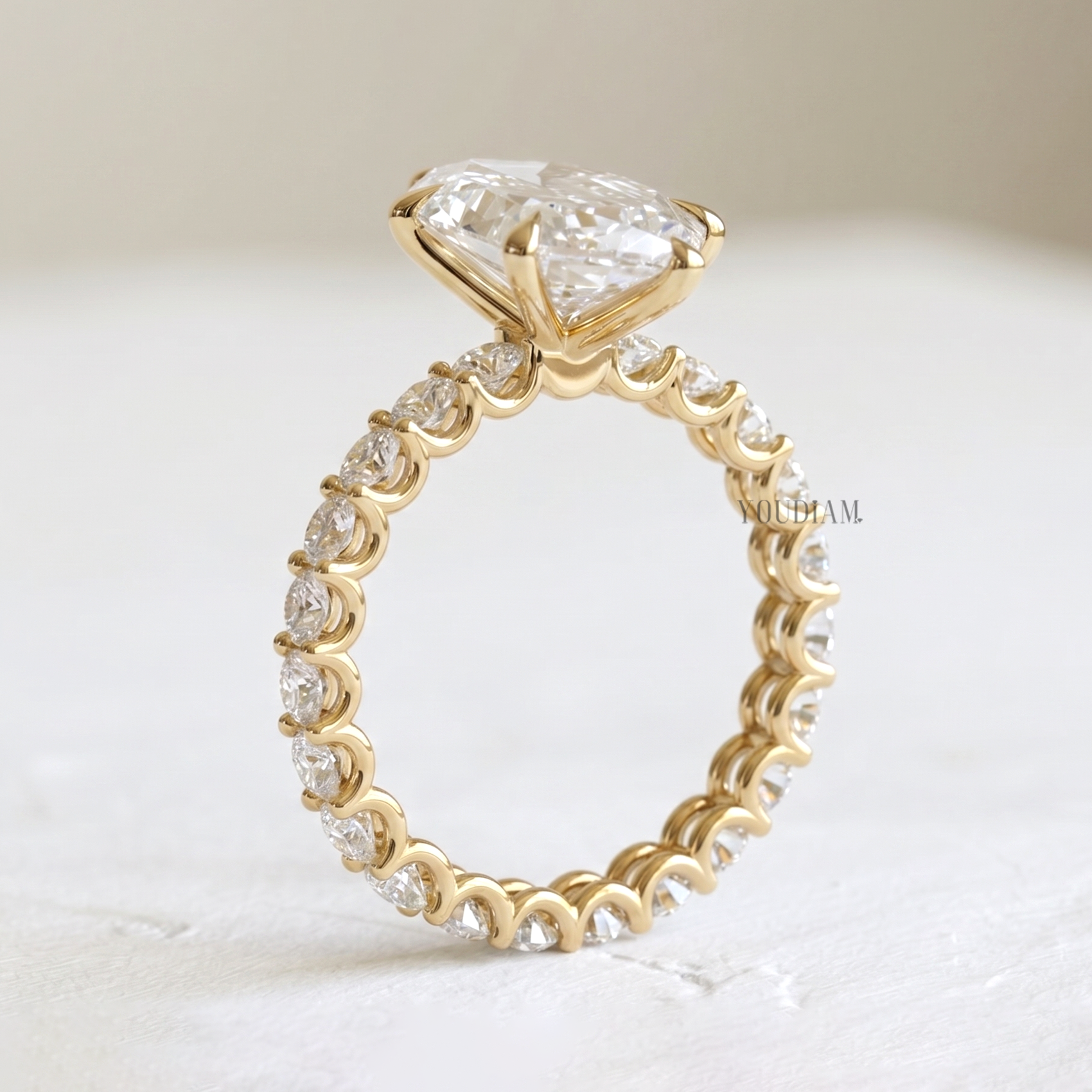 Selena Gomez Engagement Ring - 4CT Marquise Cut Lab Diamond Ring