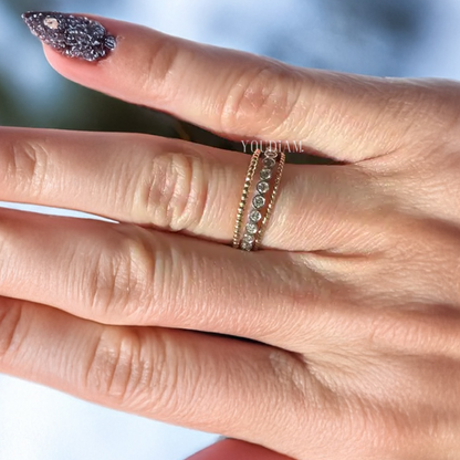 Tiny Lab Diamonds Bezel Eternity Band - EUDJLB02