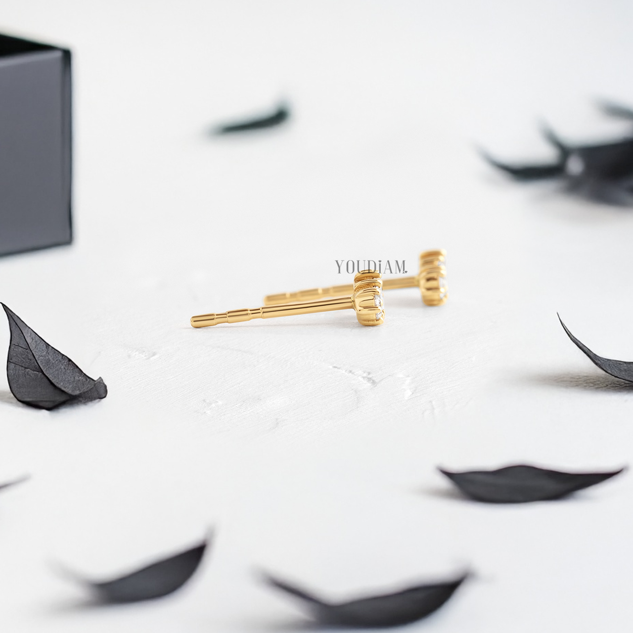 Tiny Mix Cut Lab Diamond Studs - YDJLE06