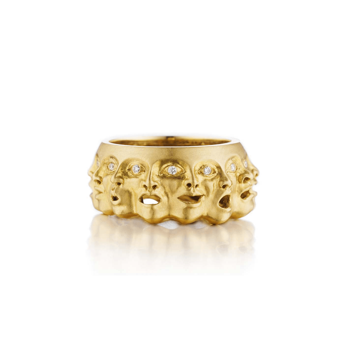 Emotions Ring With Diamonds In 10 KT Gold