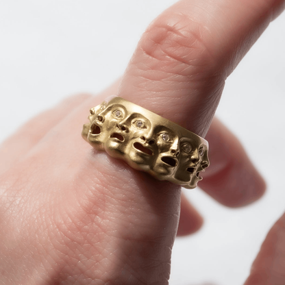 Emotions Ring With Diamonds In 10 KT Gold