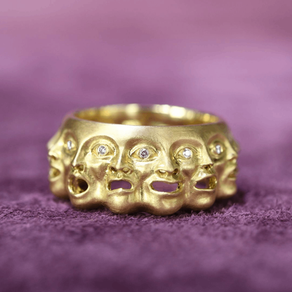 Emotions Ring With Diamonds In 10 KT Gold