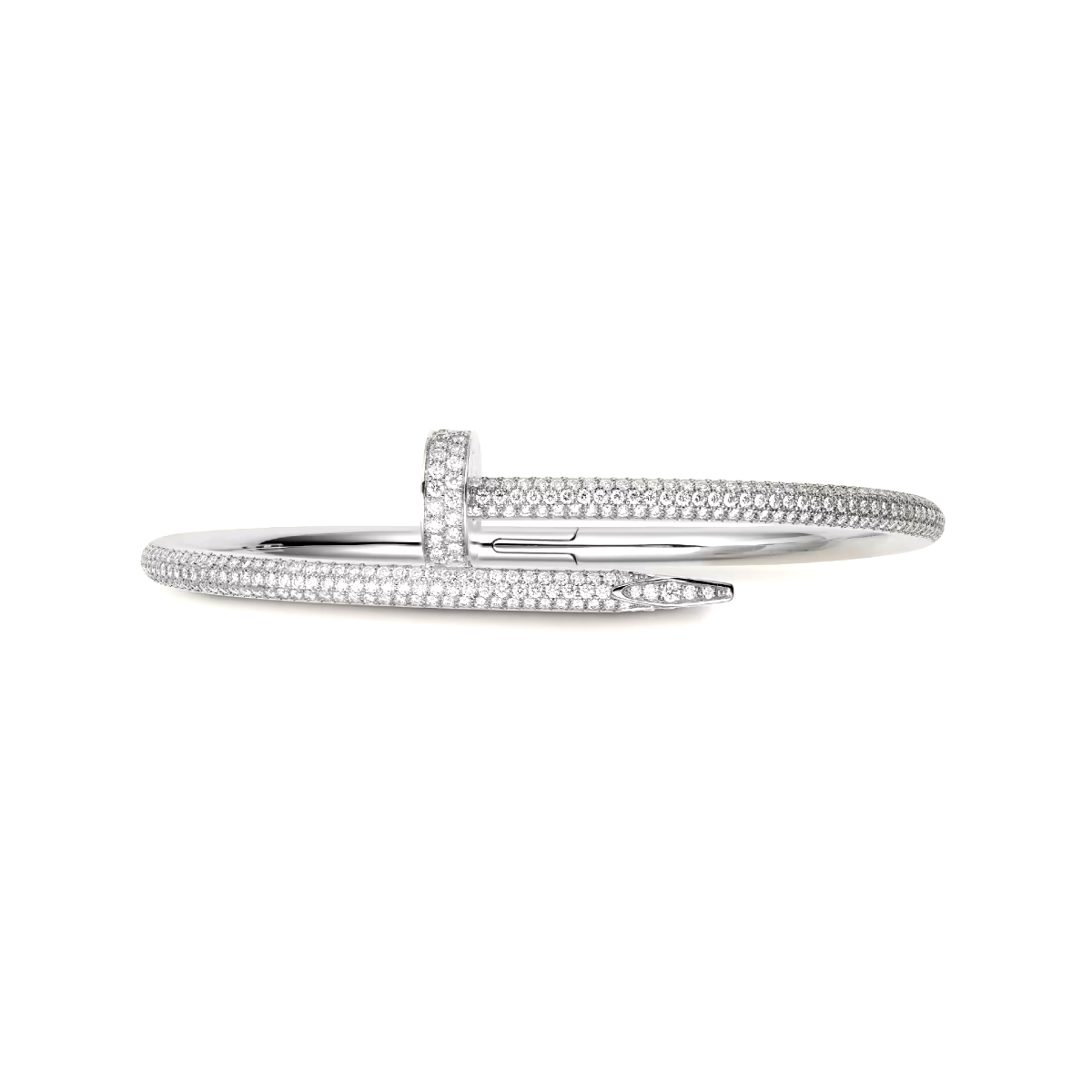 Trendy Bracelet, 18k Gold, Natural diamonds