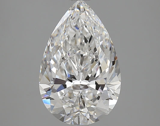 3 CT Pear Cut E-VVS2 Natural Diamond with GIA Certificate