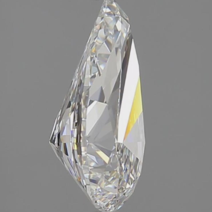 3 CT Pear Cut E-VVS2 Natural Diamond with GIA Certificate