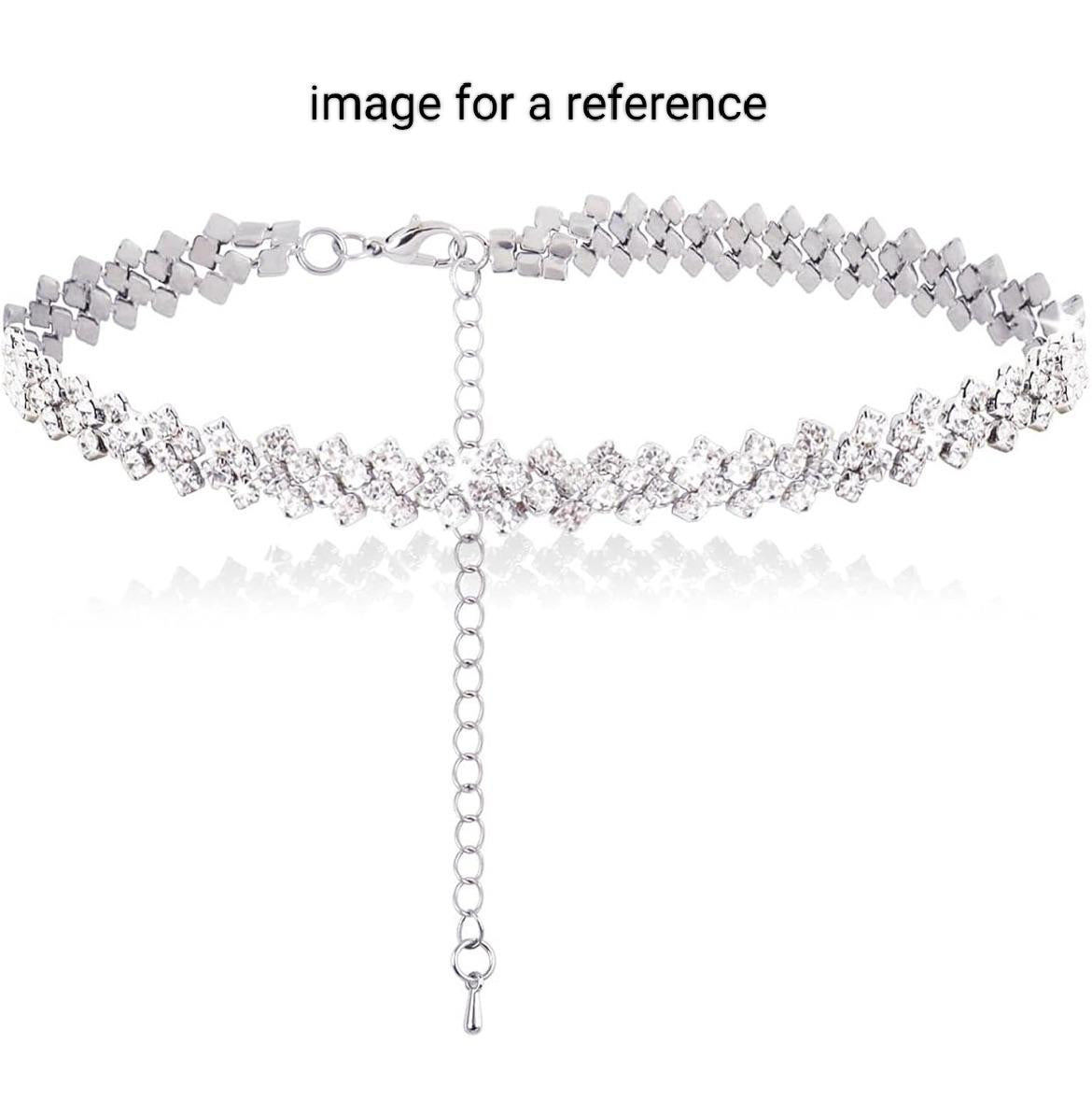 Custom Jewelry Order - Chokar Necklace with Swarovski Zirconia