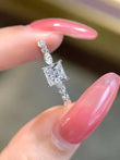 1ct Brilliant Princess-cut Lab Diamond Ring