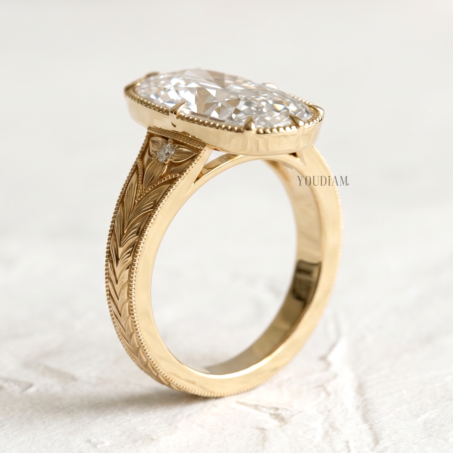 Taylor Swift Engagement Ring - 8CT Elongated Antique Cushion Lab Diamond Ring