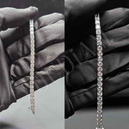 2.50mm Tennis Bracelet with Round Lab Diamonds (D-F, VVS-VS)