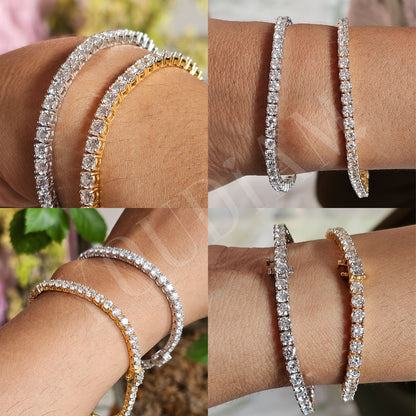 2.50mm Tennis Bracelet with Round Lab Diamonds (D-F, VVS-VS)